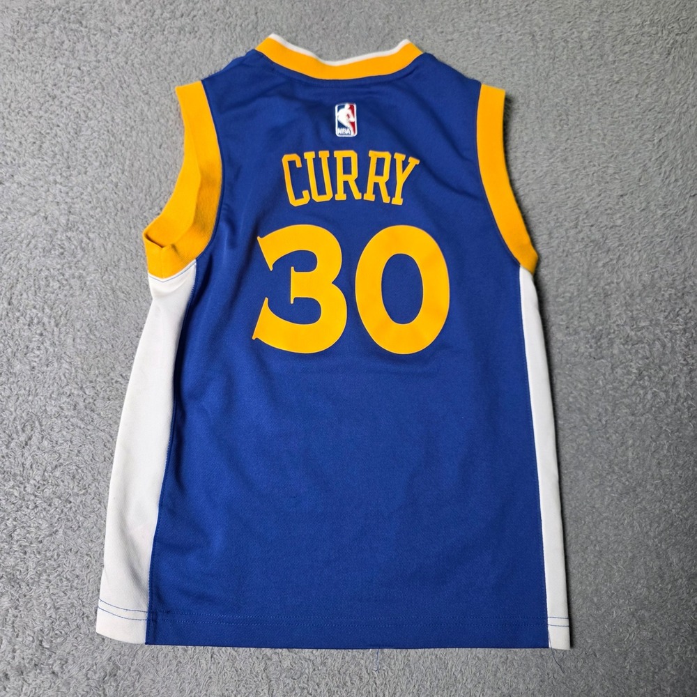 Adidas Youth S Golden State Warriors Jersey Blue Stephen Curry 30 Basketball